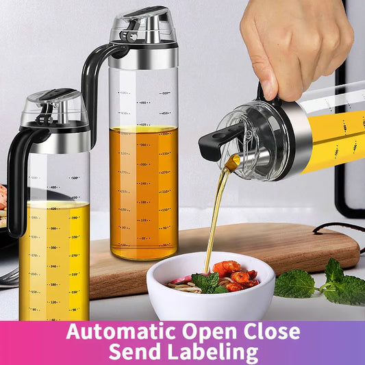 Glass Seasoning Bottle Dispenser – Sauce & Spice Storage