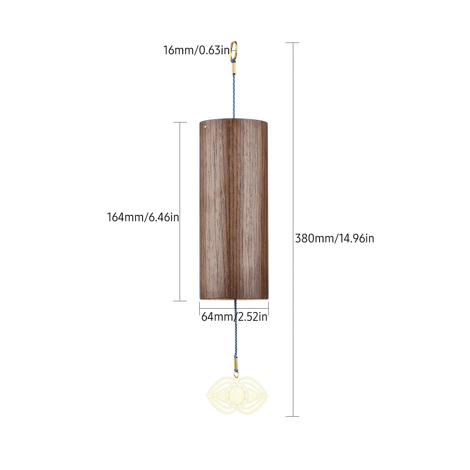 Chimes Natural Bamboo Wind Chime Meditation Chord Windbell for Outdoor Garden Patio Home Decoration Meditation Relaxation