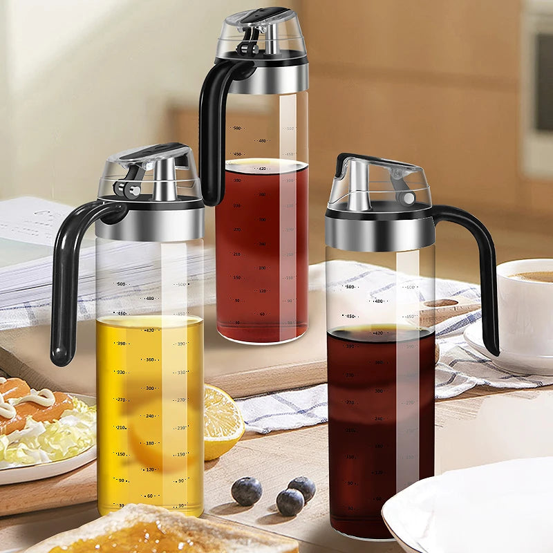 Glass Seasoning Bottle Dispenser – Sauce & Spice Storage