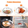 Load image into Gallery viewer, Large BPA-Free Microwave Splatter Cover with Adjustable Steam Vents
